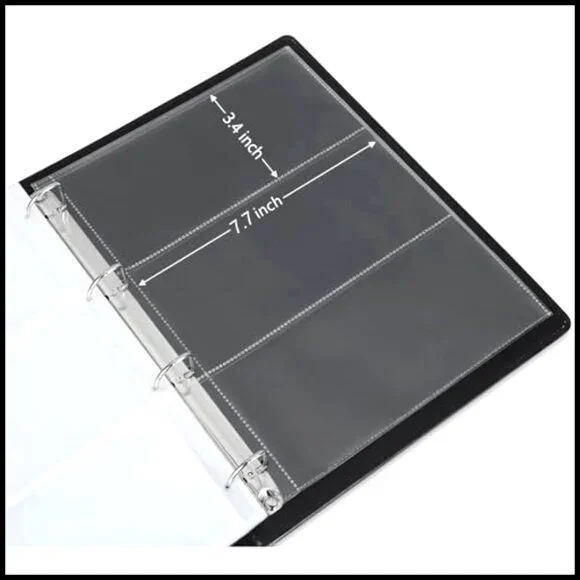 Premium PU Banknote Collection Album Binder Currency Storage Book Supplies - Picture 2 of 6